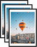 19.7x27.6 Puzzle Frame for 50x70 cm Poster - 3 Pack Black