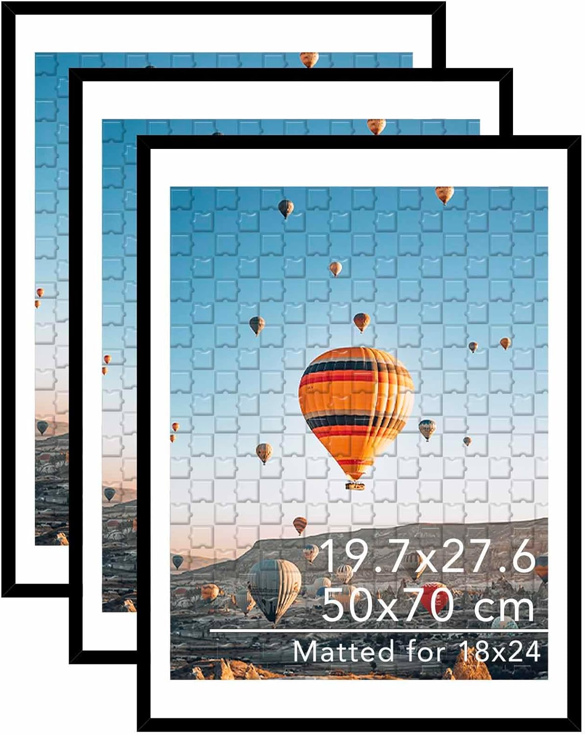 19.7x27.6 Puzzle Frame for 1000 Pieces Puzzles, 3 Pack