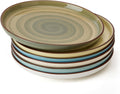 Sweese 7.4 Inch Porcelain Dessert Plates, Green Gradient - Stylish