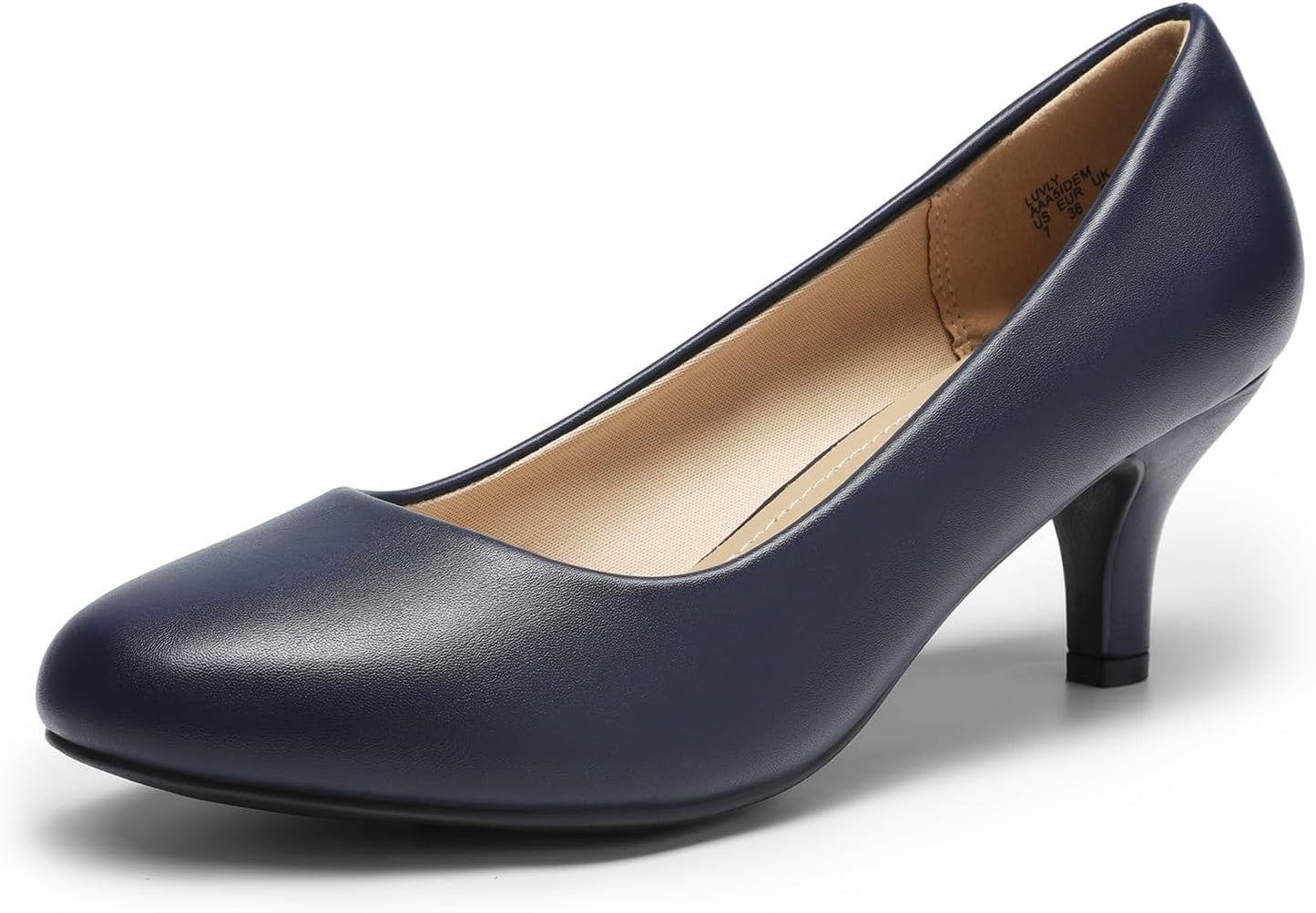 DREAM PAIRS Women's Comfortable Low Heel Pump Shoes for All Occasions