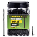 LIONMAX Deck Screws #14 x 6 in - Rust Resistant Exterior Wood Screws