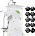 12 in Rainfall Showerhead Combo - High Pressure 10-Spray Handheld