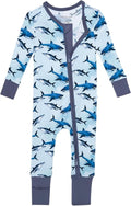 Boys Footless Convertible Baby Sleepers - 2-Way Zipper