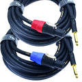 Speakon to 1/4 in Speaker Cable 14AWG 2Pcs 40ft - Heavy Duty Stage