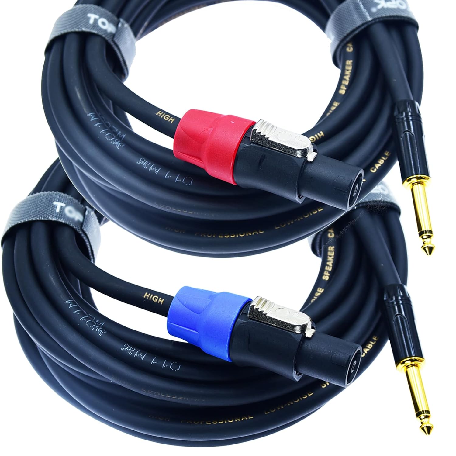 Professional Speakon to 1/4 Inch Speaker Cable for DJs and Amplifiers