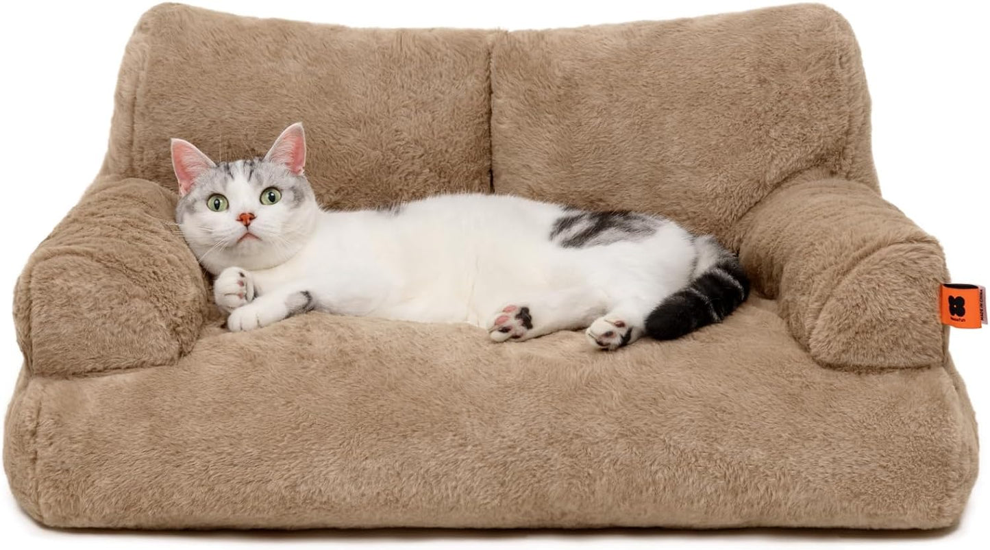 Supportive Small Dog Bed for Puppy and Cats, Cozy Pet Sofa