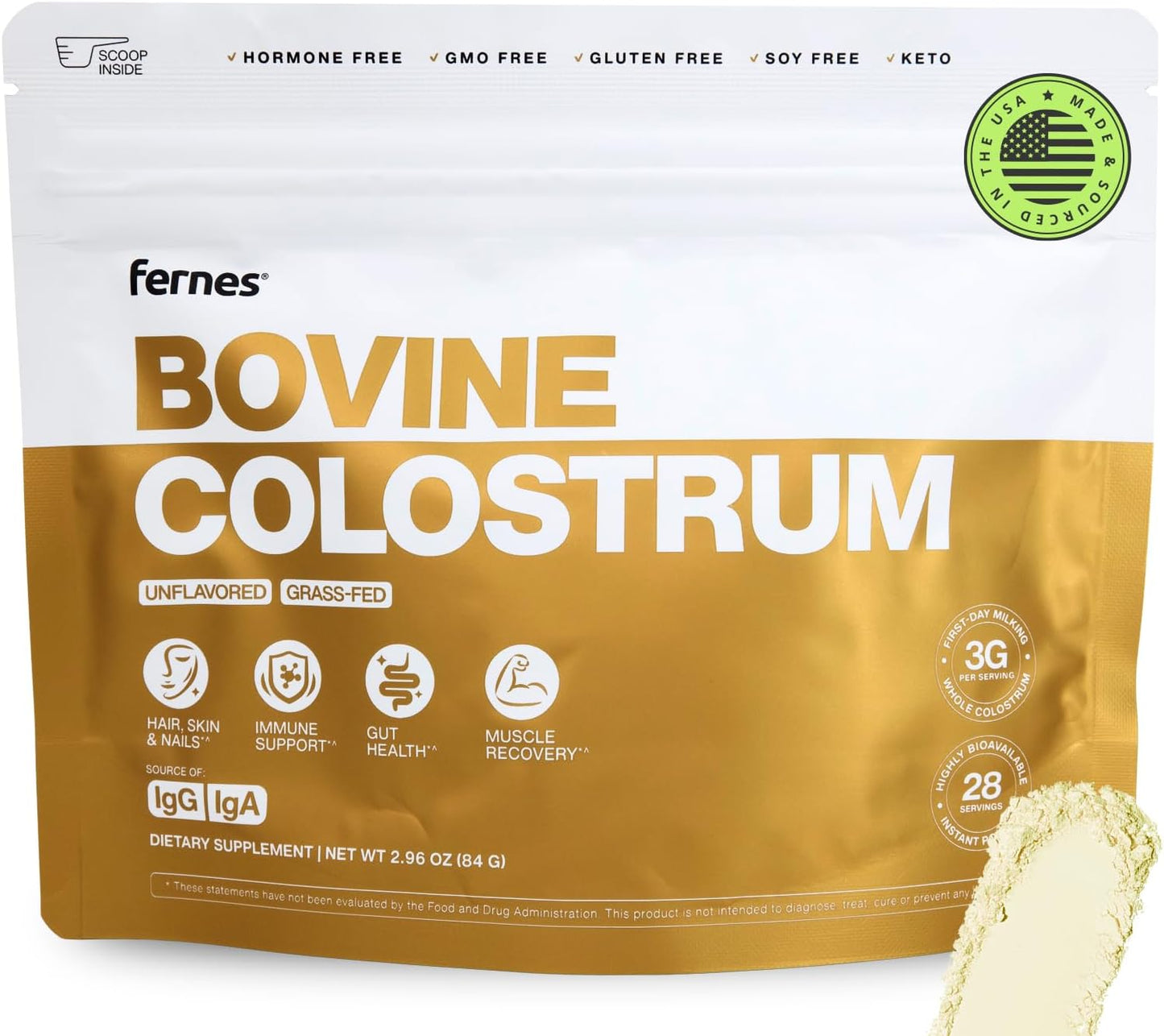 Grass Fed Whole Bovine Colostrum Powder for Optimal Health