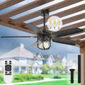52 in Outdoor Ceiling Fan with Light - Quiet DC Motor for Patios