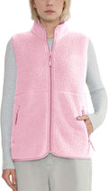 Cozy Sherpa Fleece Vest for Women with Convenient Pockets