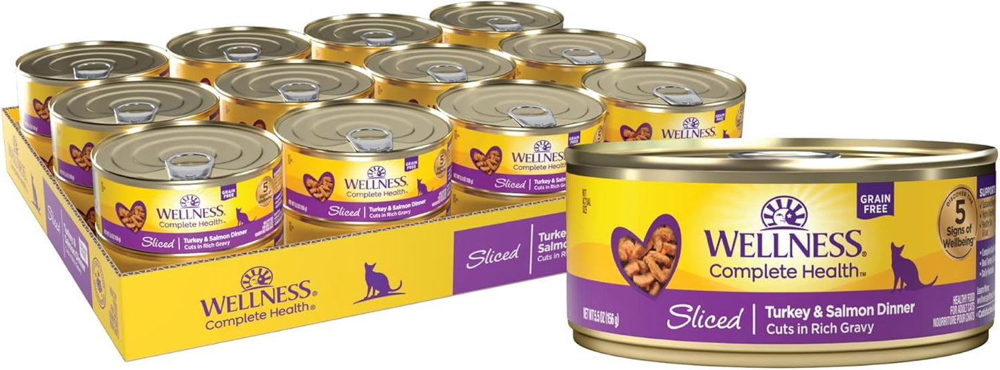 Wellness Complete Health Sliced Adult Wet Cat Food for Cats