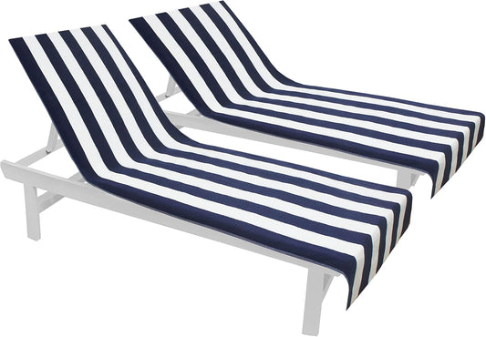 COTTON CRAFT Pool Lounge Chair Cover Set - Oversized Comfort
