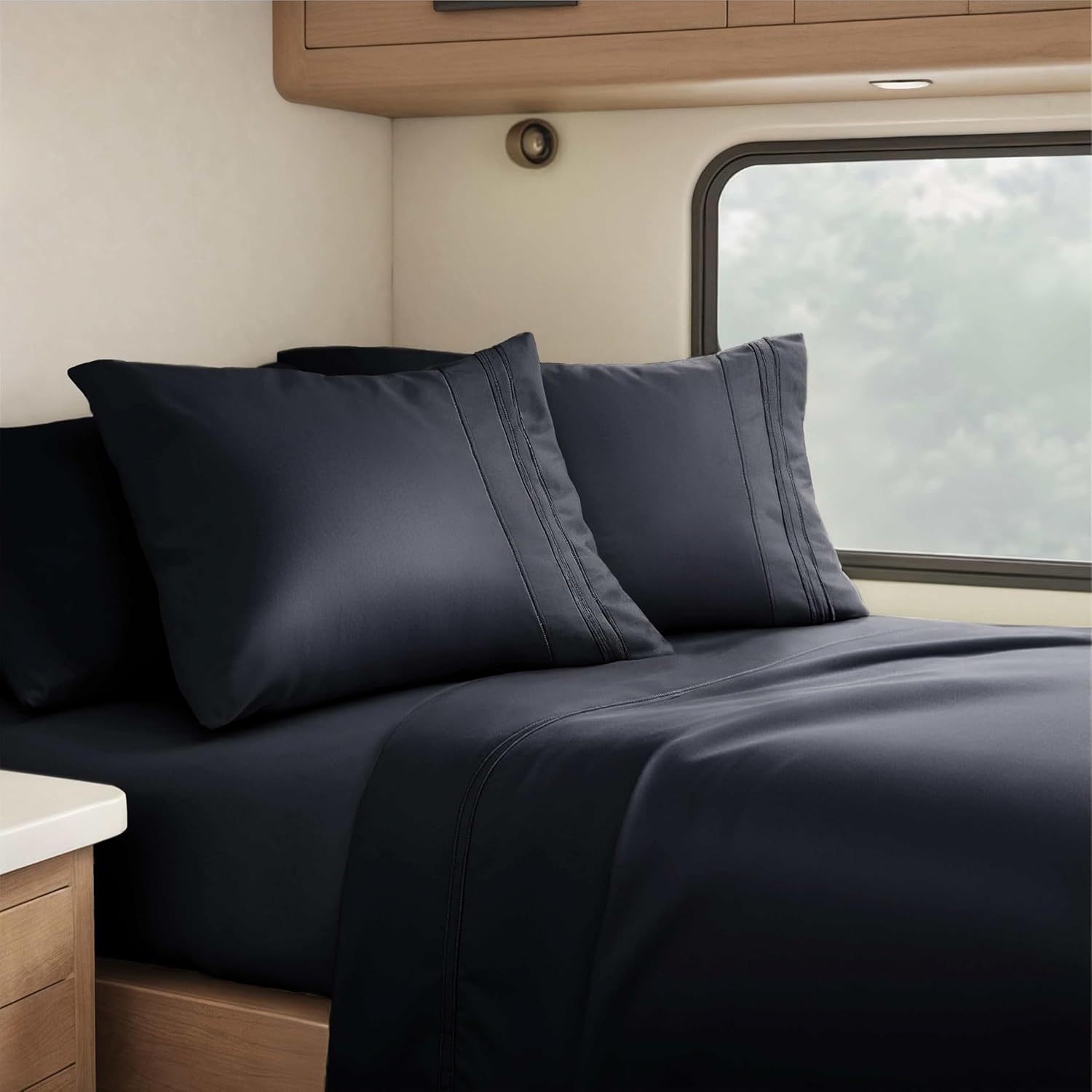 Clara Clark RV Queen Sheets Set - Luxury Bedding for RV Bunks