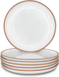 Mora Ceramic Plates Set 7.8 in - Set of 6 Salad & Dessert Plates