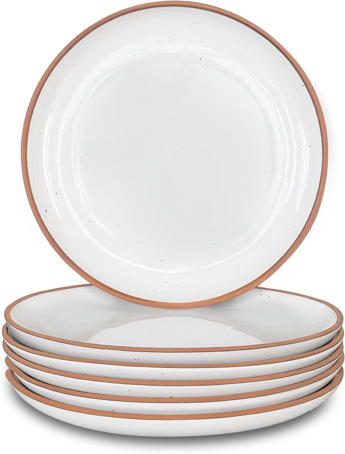 Mora Ceramic Plates Set - 7.8 in, Set of 6 for Every Meal