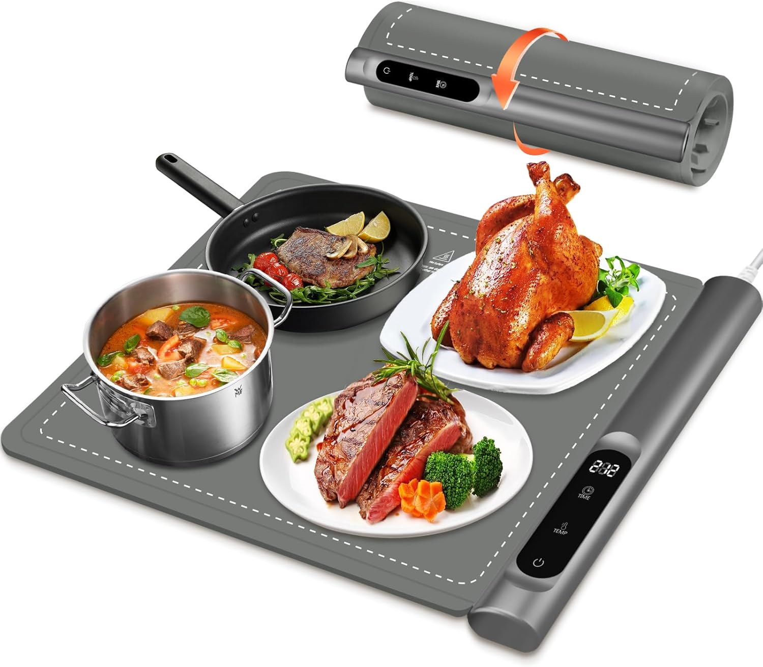 Upgrade Graphene Warming Mat for Food with 6 Temp Settings