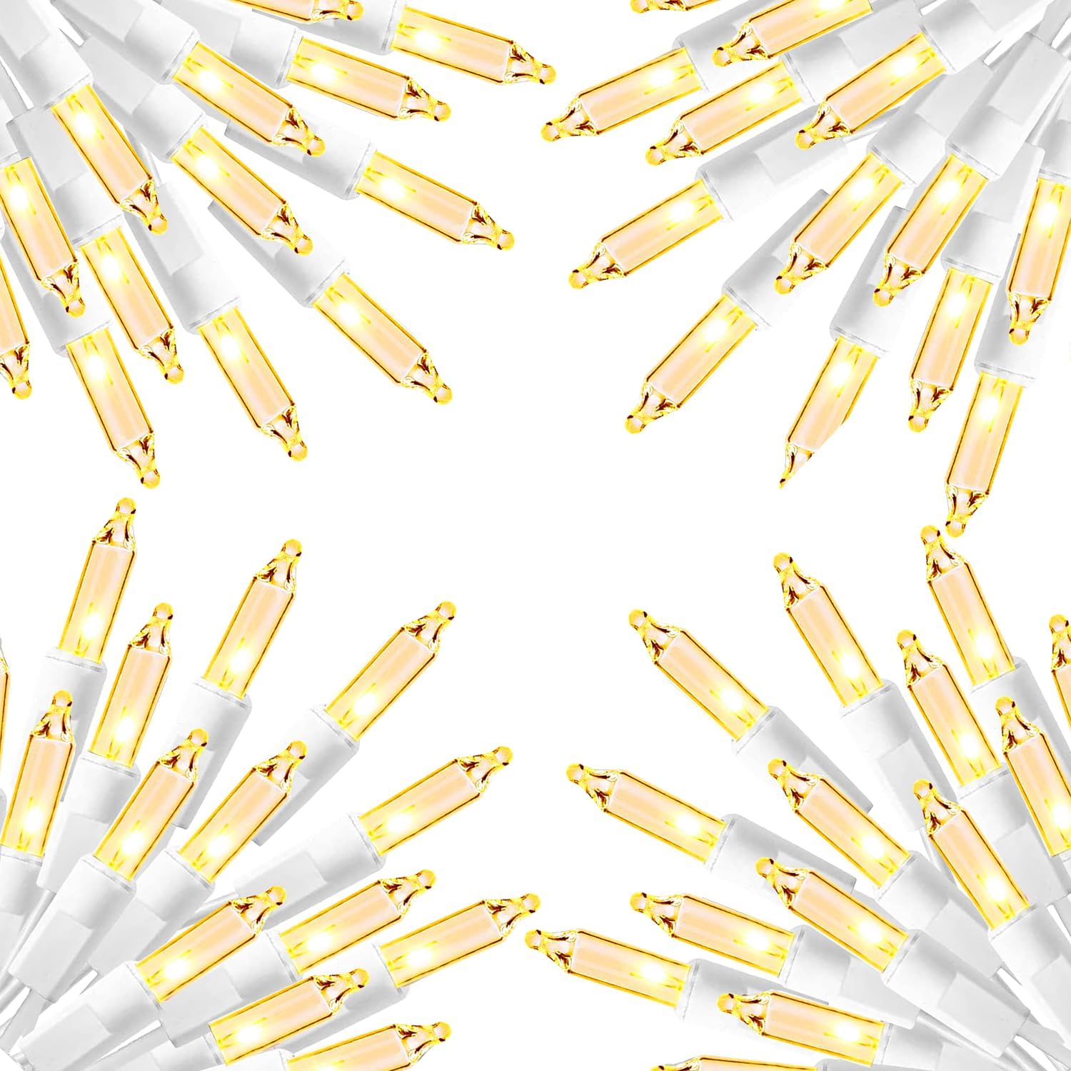 Dazzle Bright Warm White Christmas Mini String Lights for Decor