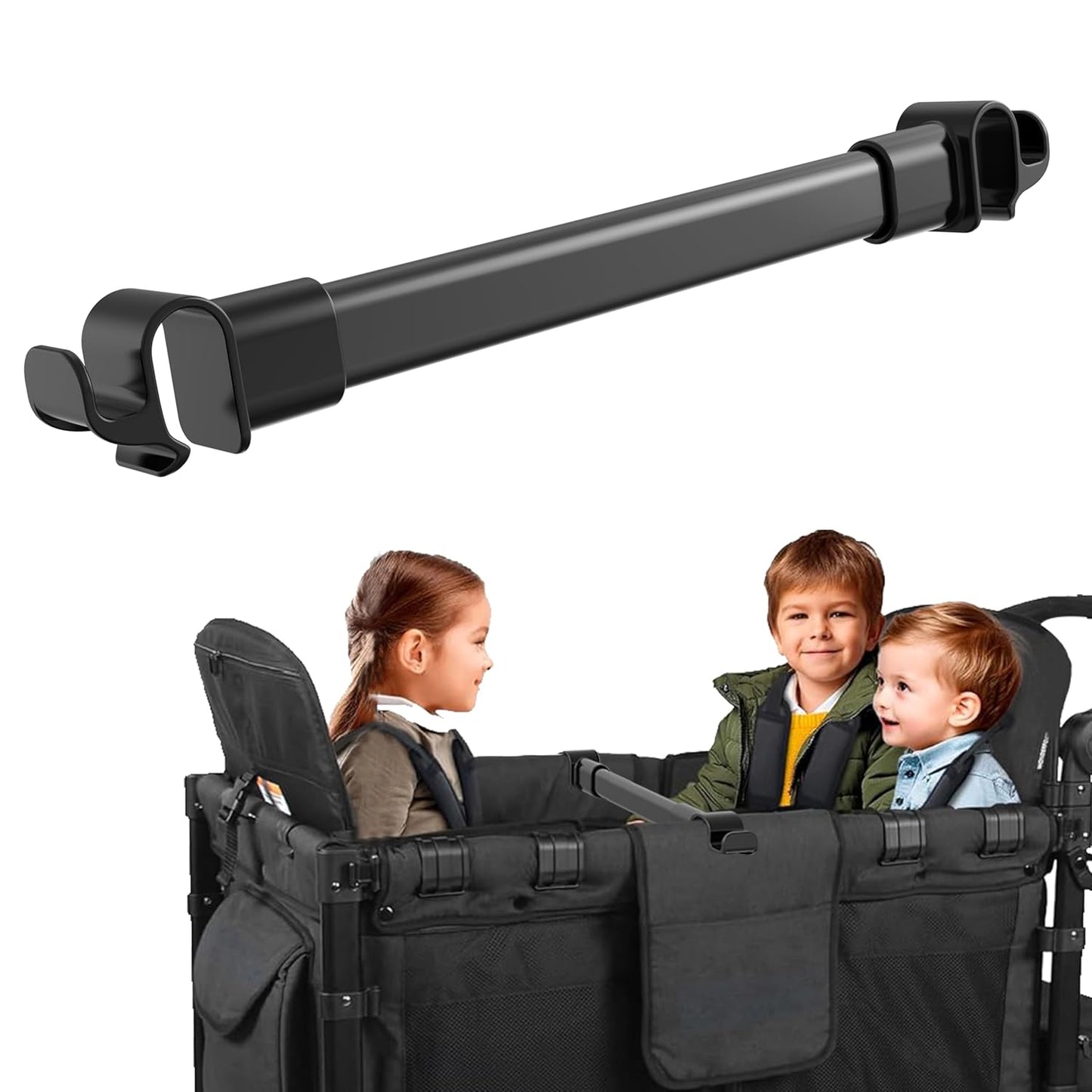 Forward-Facing Bus-Style Seating Upgrade Stroller Wagon Support Bar