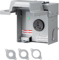 DEWENWILS 30 Amp RV Electrical Outlet Box - Lockable Weatherproof