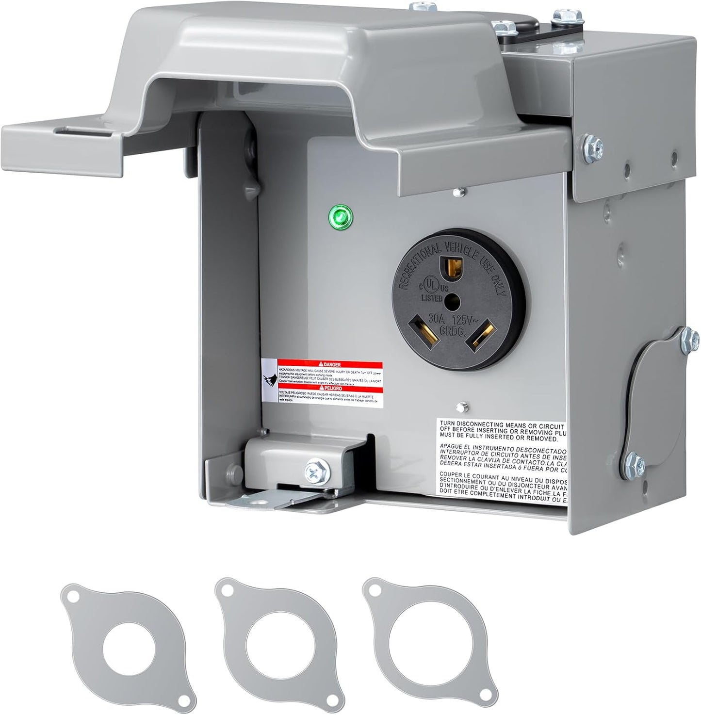 30 Amp RV Electrical Outlet Box for Safe Outdoor Use