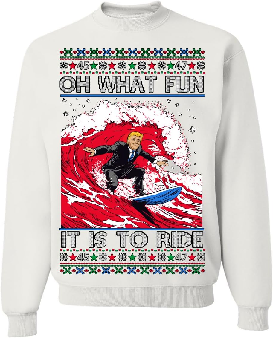 Donald Trump Red Wave Ugly Christmas Sweater