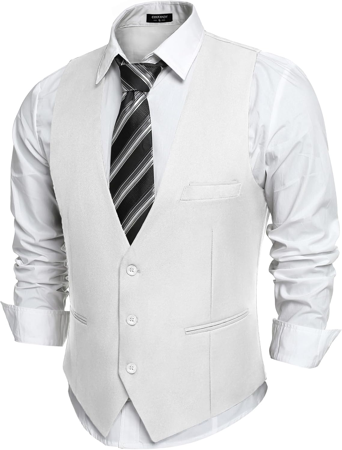 COOFANDY Men's Suit Vest Slim Fit for Formal or Casual Wear