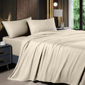 California King Cooling Bamboo Blend Sheet Set - Deep Pocket Comfort