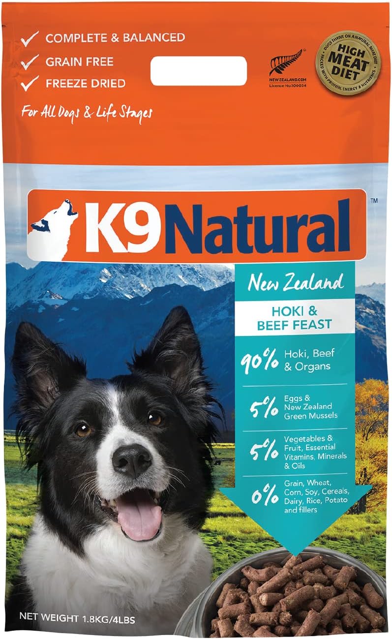 K9 Natural Grain Free Freeze Dried Dog Food Hoki & Beef 4lb Review