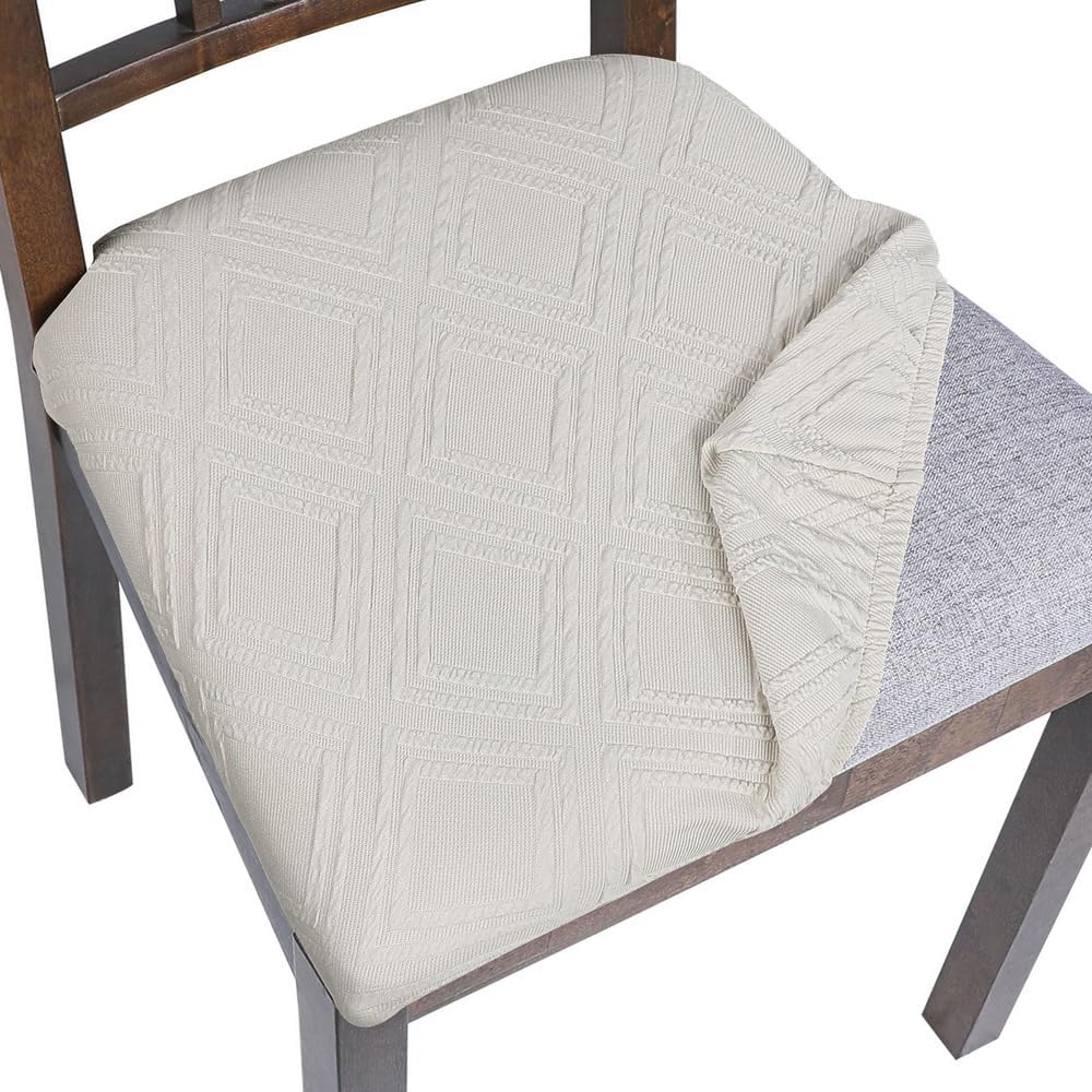 SearchI Waterproof Seat Covers for Dining Room Chairs Set of 6