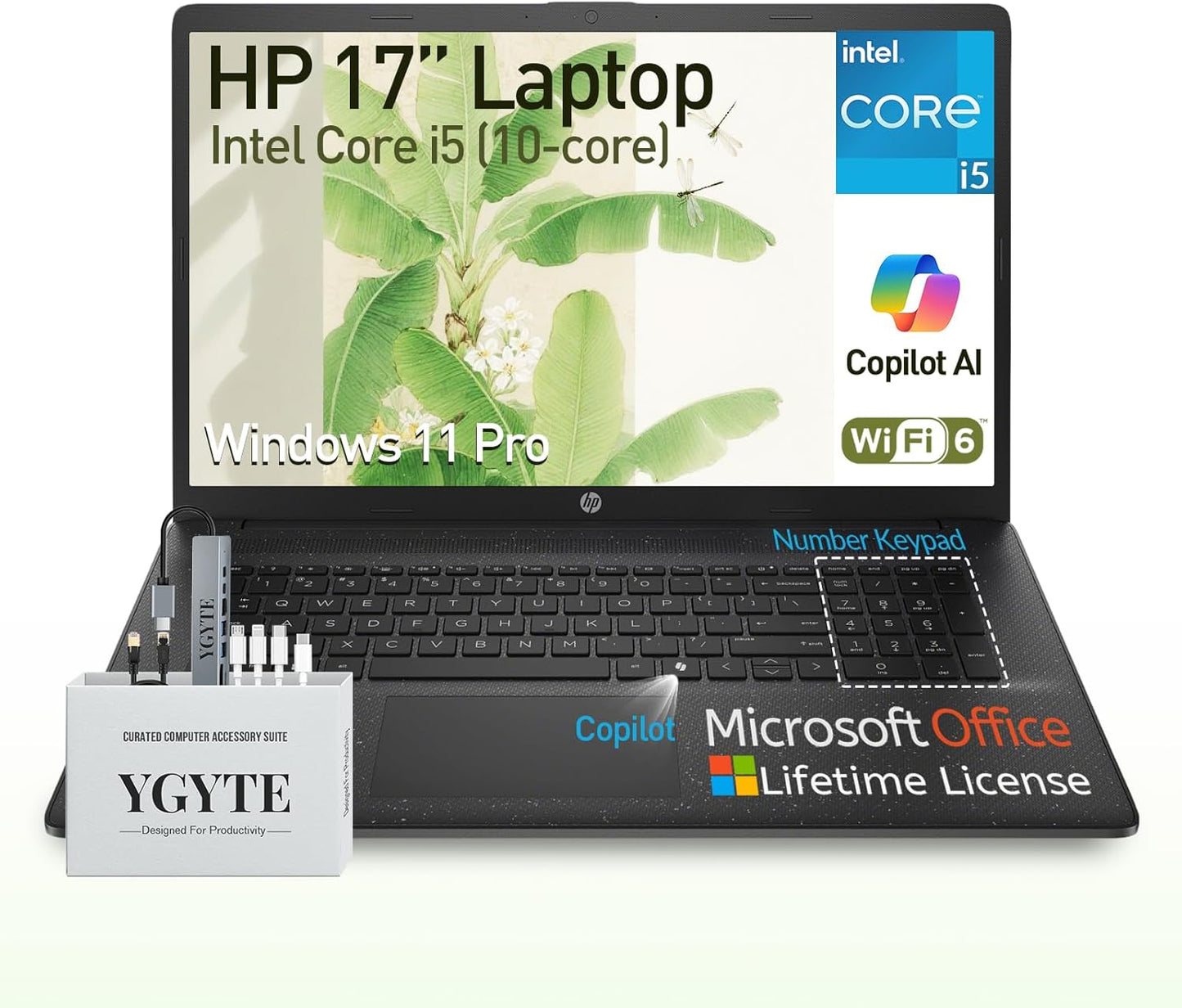 HP 17 Laptop Computer with 17.3 Inch FHD Display and i5 Power