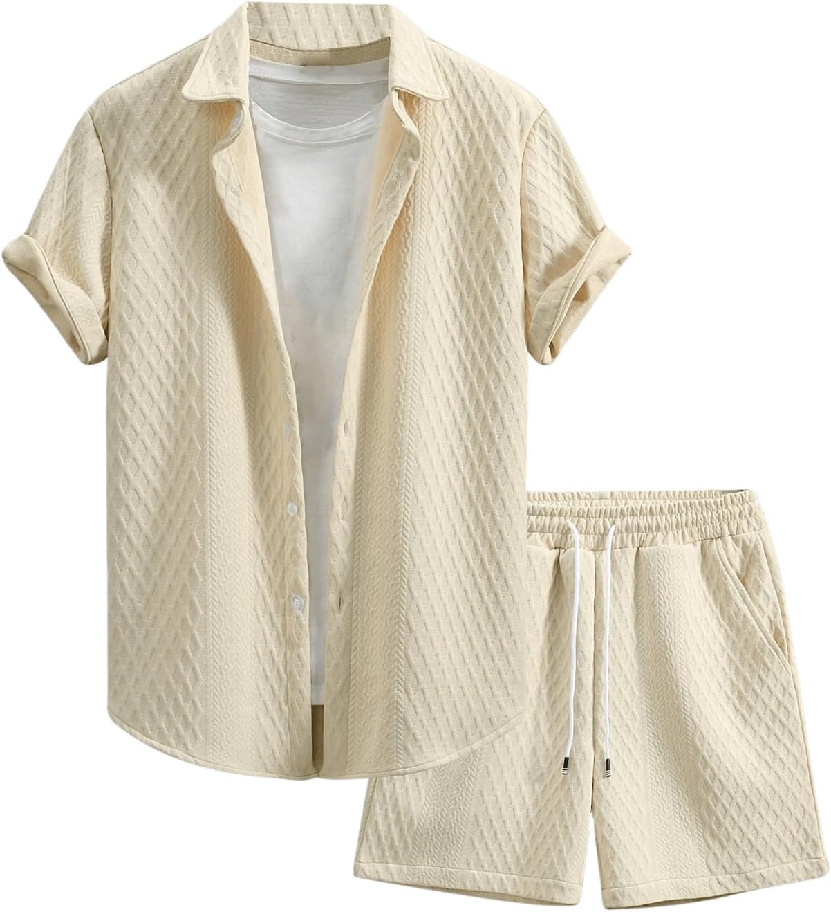 GORGLITTER Men's 2 Piece Outfits for Stylish Summer Comfort