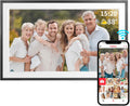 FRAMEO 15.6 in WiFi Digital Photo Frame 32GB - Instant Sharing