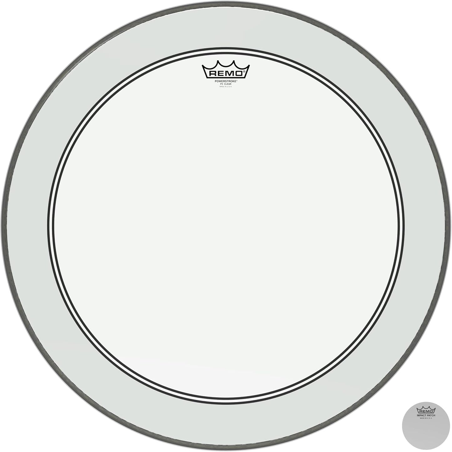 Remo Powerstroke P3 Clear Bass Drumhead for Perfect Sound Control