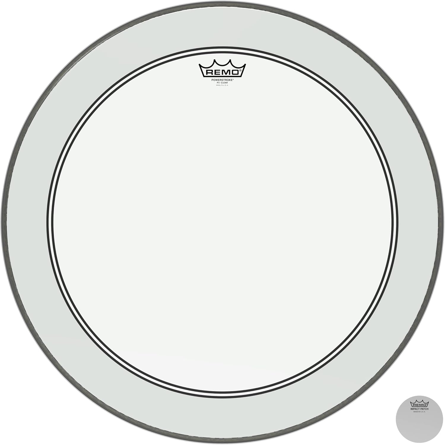 Remo Powerstroke P3 Clear Bass Drumhead for Perfect Sound Control