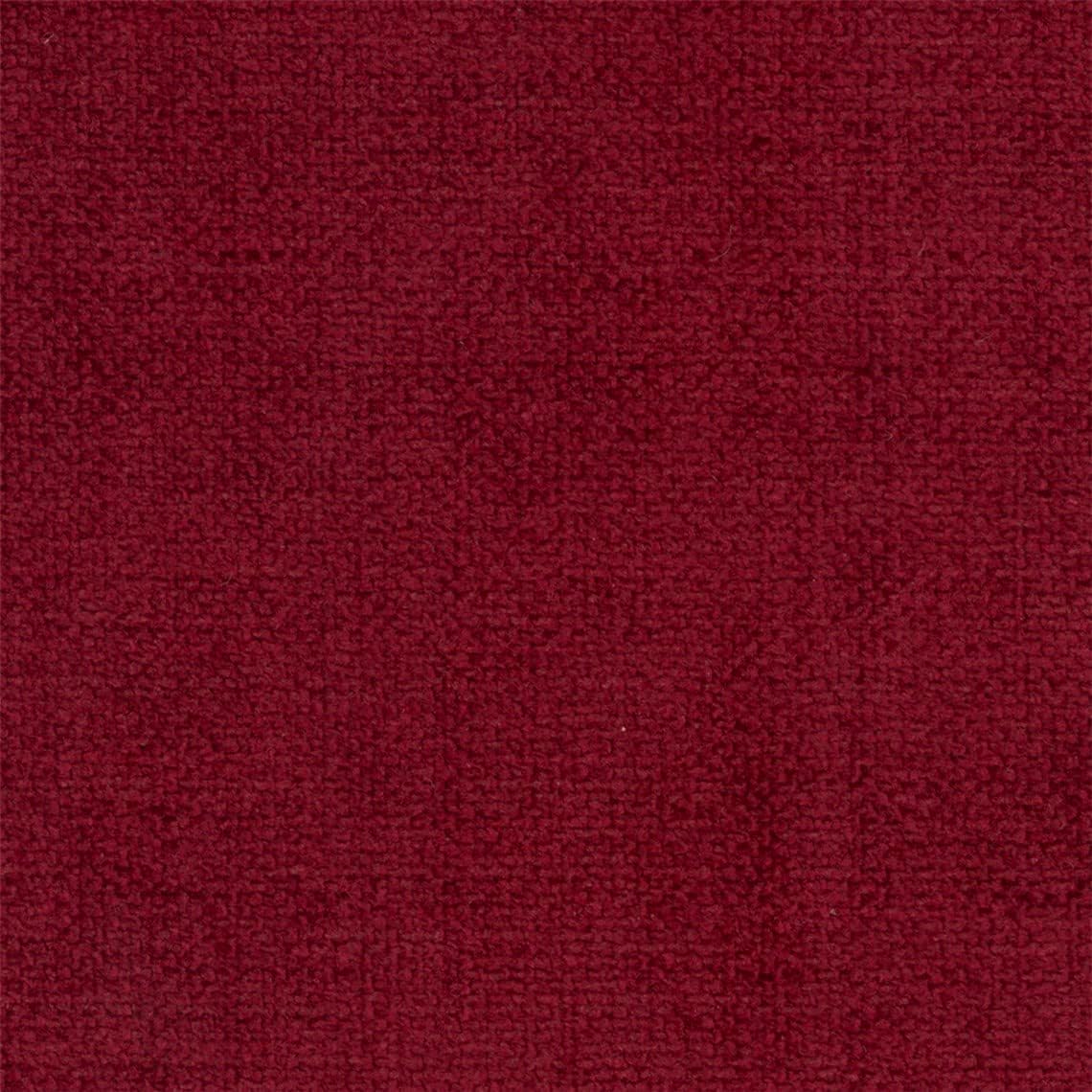 Dark Red Chenille Upholstery Fabric with Aquaclean Technology