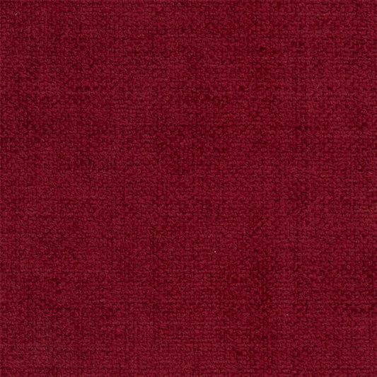 Dark Red Chenille Upholstery Fabric with Aquaclean Technology