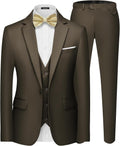 MAGE MALE Men's 3 Pieces Suit One Button Slim Fit - Elegant Party Set
