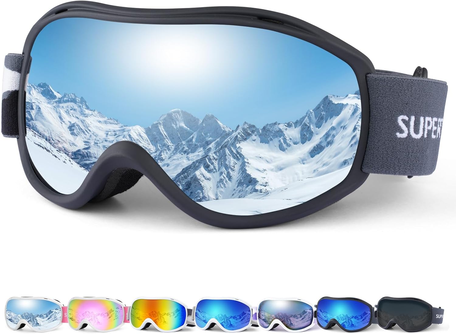 Anti-Fog UV Ski Goggles for All Ages