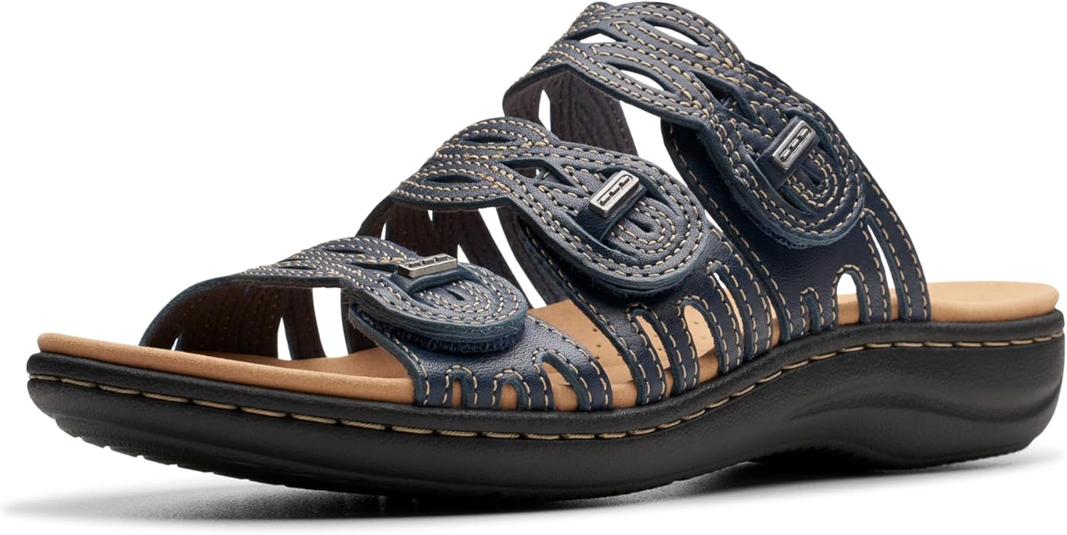 Clarks Women's Laurieann Ruby Flat Sandal for Summer Comfort