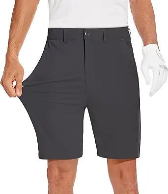 Mens 7in Stretch Golf Shorts - Slim Fit Lightweight Hybrid Style