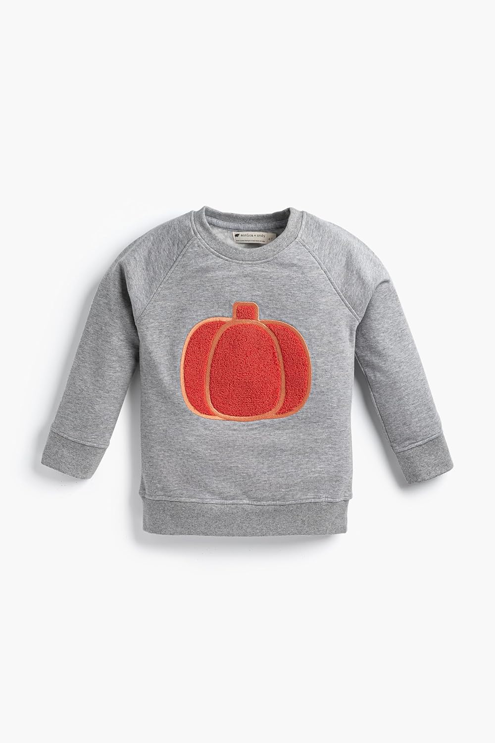 MONICA + ANDY Organic Embroidered Crewneck Sweatshirt for Kids