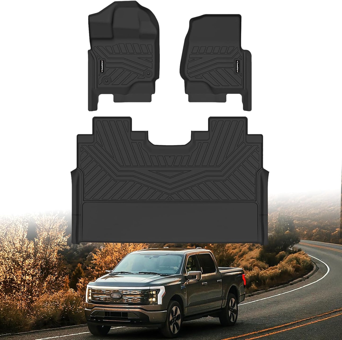 All Weather Car Floor Mats for Ford F150 2015-2025 Models