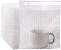 100 Pack Self-Seal Bubble Pouch Bags 7.5x7.5 in - Clear Protective