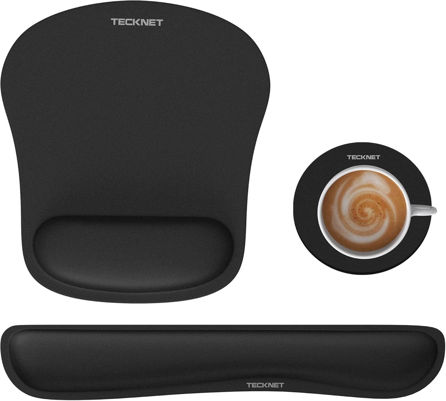 TECKNET 3-in-1 Memory Foam Desk Set