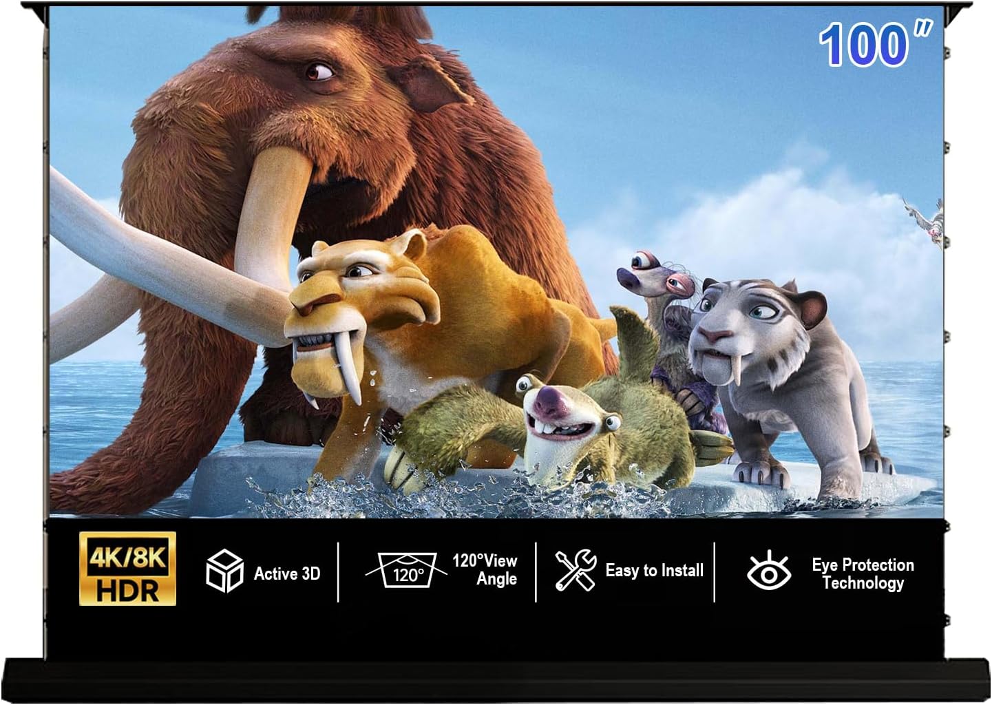 IN&VI Motorized ALR Projector Screen: Stunning 4K/8K Ultra HD Clarity