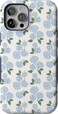 Casely iPhone 12 Pro Max Case Nantucket Cottage - Blue Hydrangea