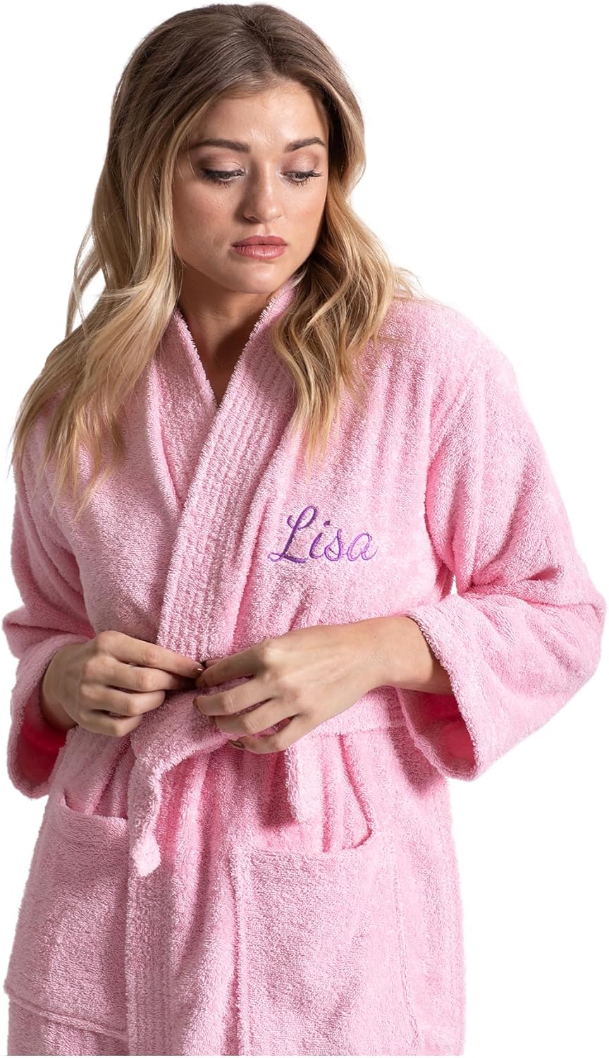 Soft & Absorbent Towel Robe for Women - 100% Cotton Comfort