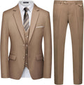 Men's Slim Fit 3-Piece Suit Set in Classic Black - Two Button Blazer