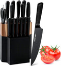 Knife Block Set 15 Piece Kitchen Knife Set - Complete Home Block
