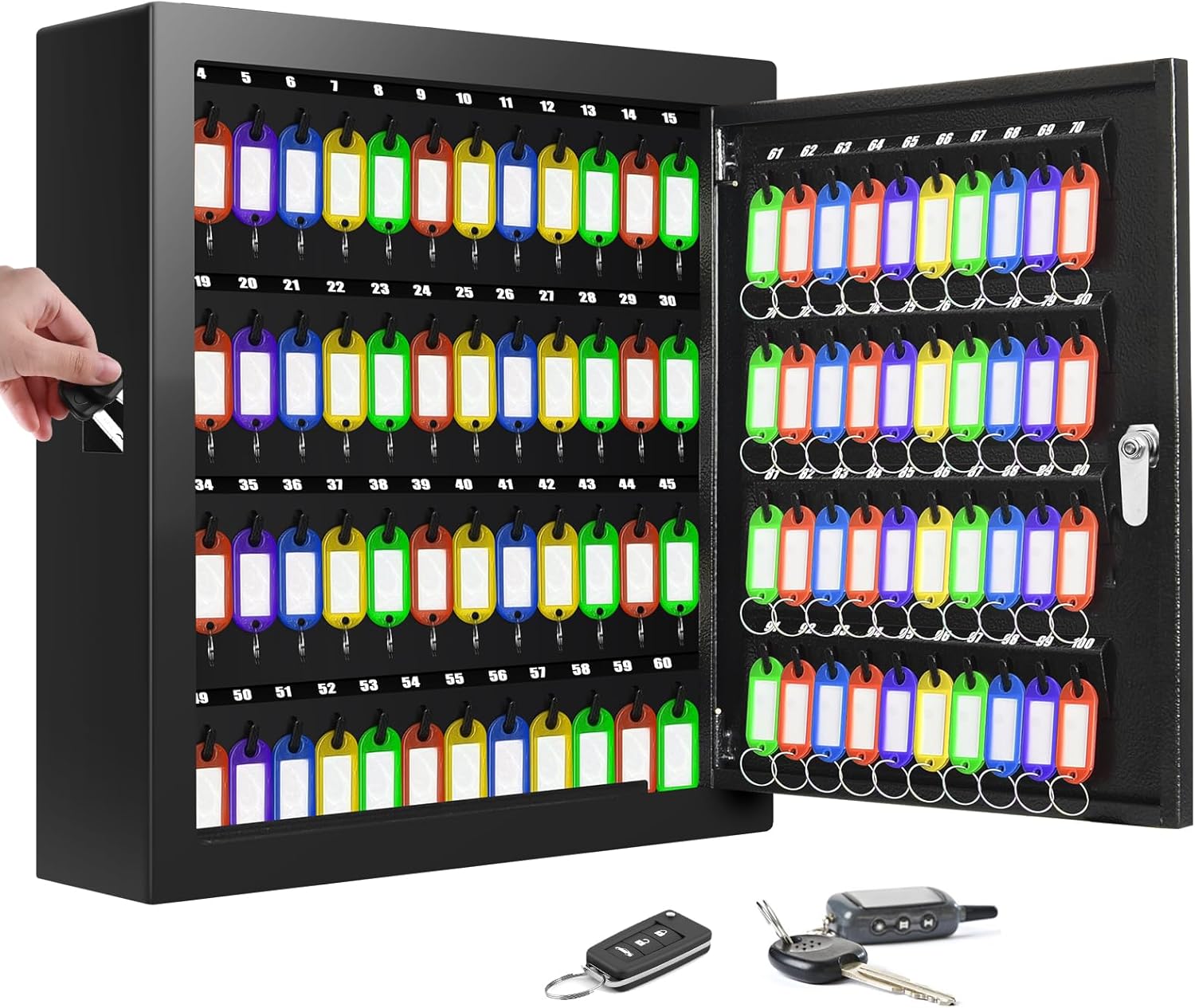 100 Keys Key Lock Box for Secure Key Storage and Organization