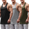 Men's Tank Tops Y-Back 3 Pack - Fitted Gym Stringer